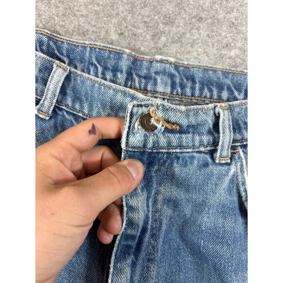 VINTAGE 80s Levis For Men Jeans 35x29 Blue Denim Relaxed Fit Orange Tab 90s USA - Picture 6 of 7